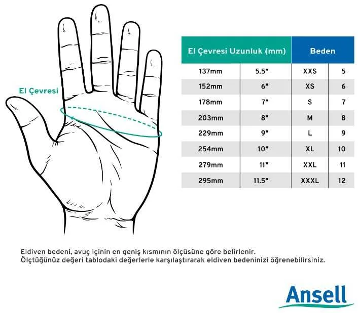 Ansell Alphatec 19-026 Sıcak Soğuk Dirençli Kimyasal İş Eldiveni - Görsel 2