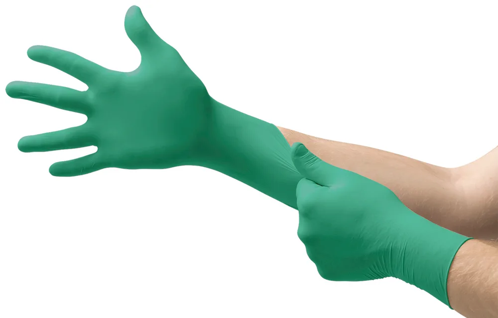 Ansell TouchNTuff 92-500 Gıda Uyumlu Kimyasal Dirençli Antistatik Nitril Eldiven (100 Adet/Kutu)