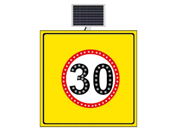 Güneş Enerjili Azami Sınırı Levhası 30 km