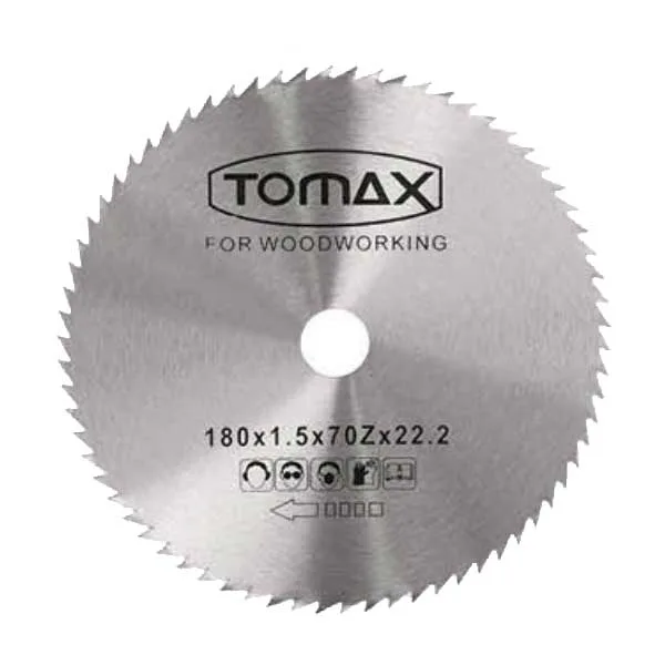 TOMAX Ağaç Daire Testeresi Elmassız 180×1,5x70Zx22,2